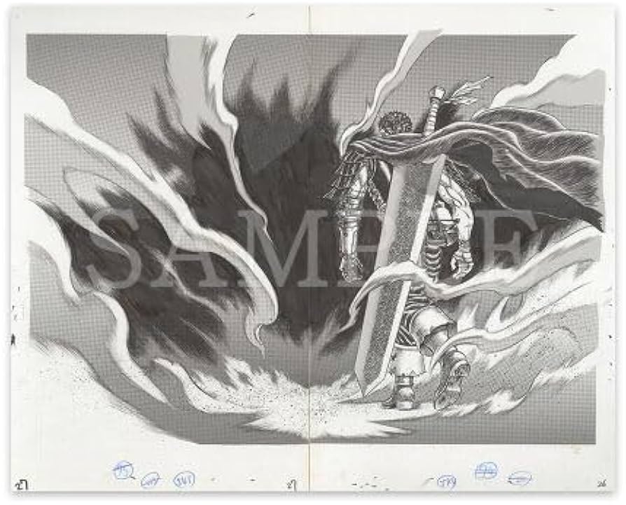 大ベルセルク展 キャラファイン 複製原稿 三浦健太郎 大ベルセルク展で購入した複製原画 | サンクユーWEB制作ブログ